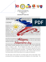 Activity Design For 121st Philippine Independence Day