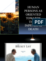 Human Persons As Oriented Towards Their Impending Death