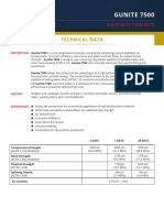 GUNITE 7500: Technical Data