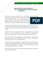 Recommendations and Guidelines For The Liturgical Guidelines in New Normal Condition PDF