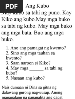 Tagalog Short Stories With Comprehension Questions NEW | PDF