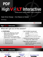 Gate Driver Design - From Basics To Details: Wei Zhang