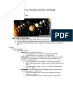 Gen Sci, Bio Review - Science I Module PDF