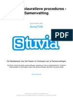 Stuvia 442331 Directe Restauratieve Procedures Samenvatting