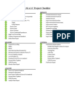 D.M.A.I.C Project Checklist: Define Improve