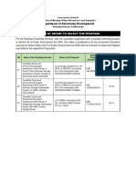 Letter of Intent To Select The Proposal: Department of Electricity Development