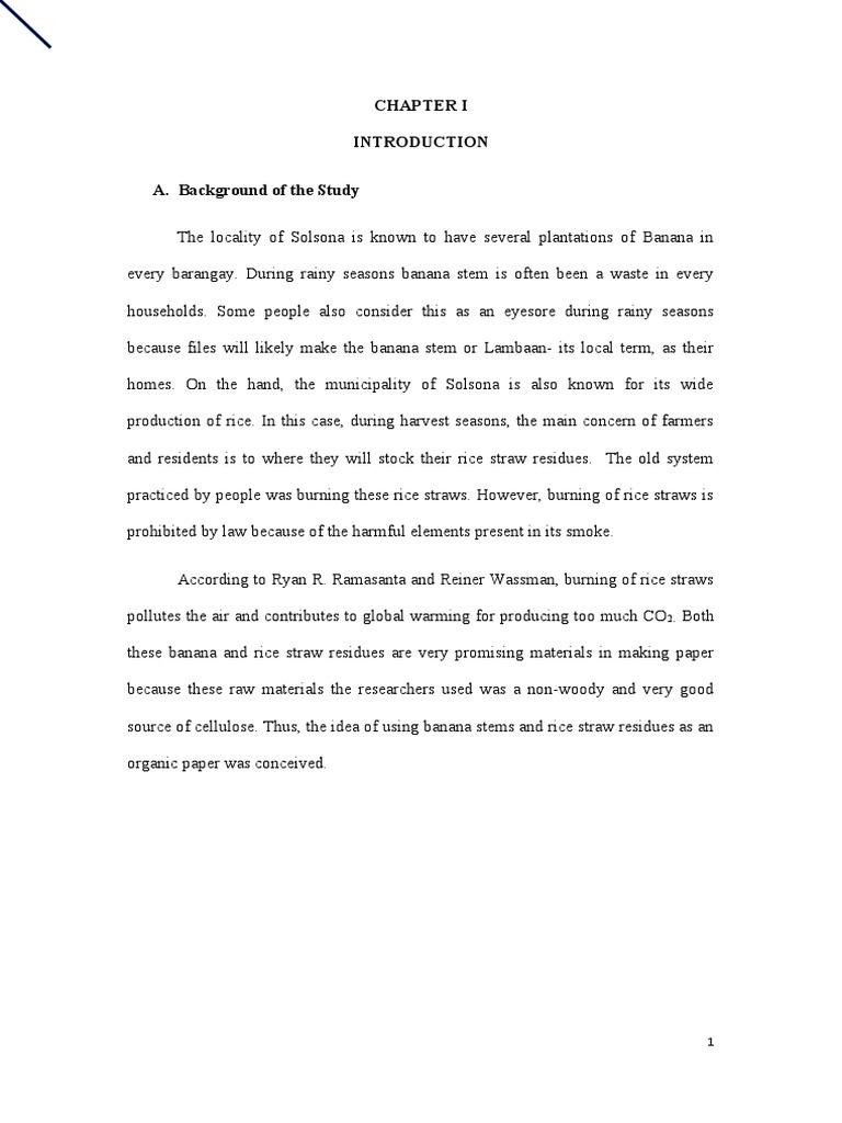 Banana Research Pdf Pulp Paper Sugarcane