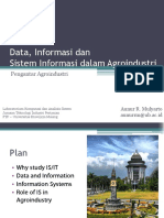 PAI - 14 - Data Informasi Dan Sistem Informasi Agroindustri PDF