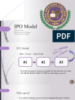 DDC MA Nursing - Input Process Output Model