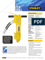 Underwater Hammer Drill: Specifications