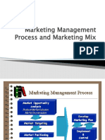 Marketing Management Process and Marketing Mix
