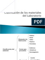 Clasificaciòn de Los Materiales Del Laboratorio