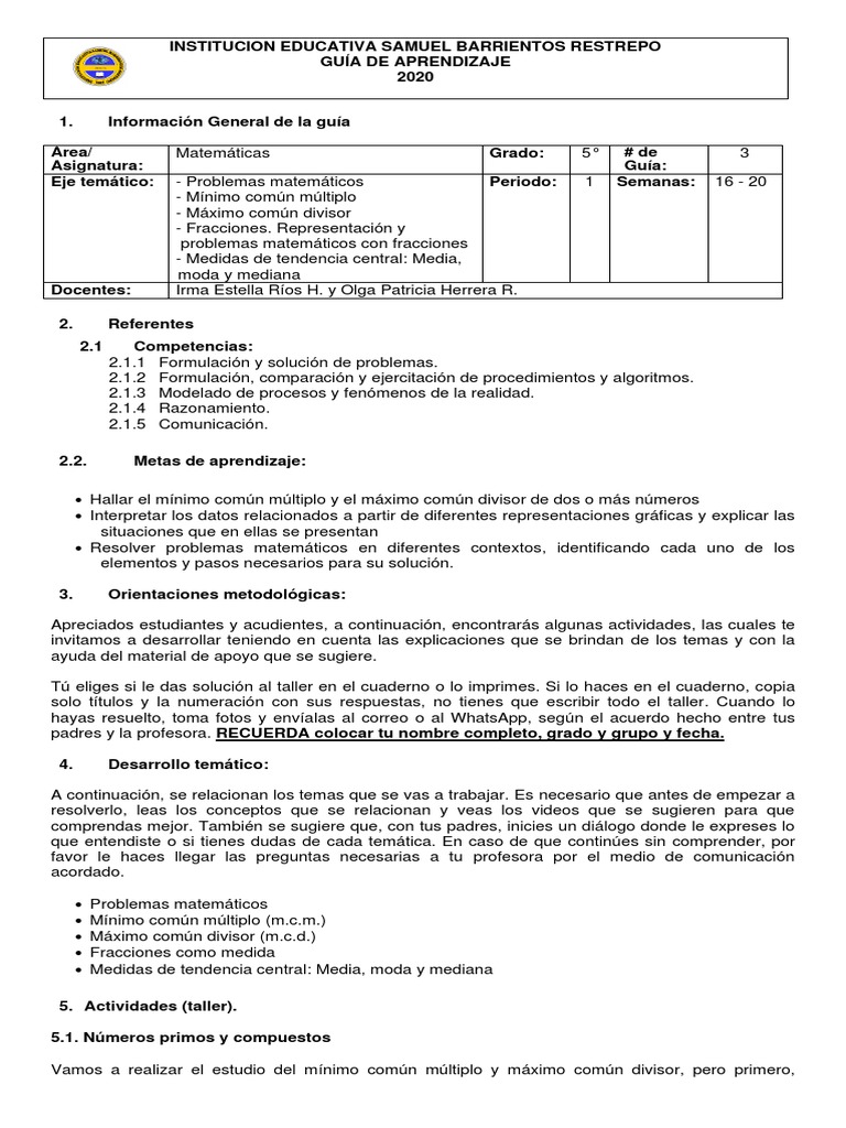Fraciones | PDF | Educación primaria | Enseñanza de matemática, image size:768x1024