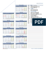 2020 Calendar One Page PDF