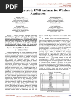 Design of Microstrip UWB Antenna for Wireless Application