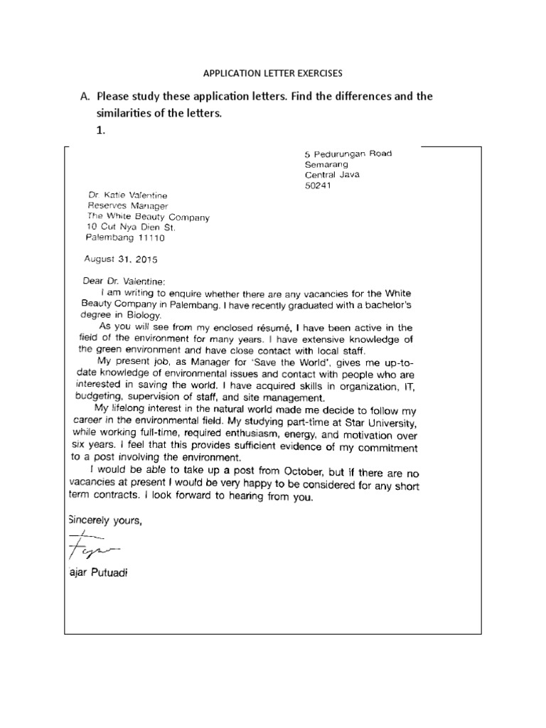 Application Letter Writing Guide | PDF | Application Software | Software
