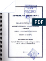 Informe Grafotecnico - Bco. Santander
