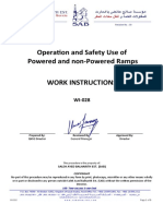 Operation and Safety Use of Powered and Non-Powered Ramps Work Instructions