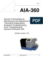 Tosoh AIA-360 Automated Immunoassay Analyser Service Manual