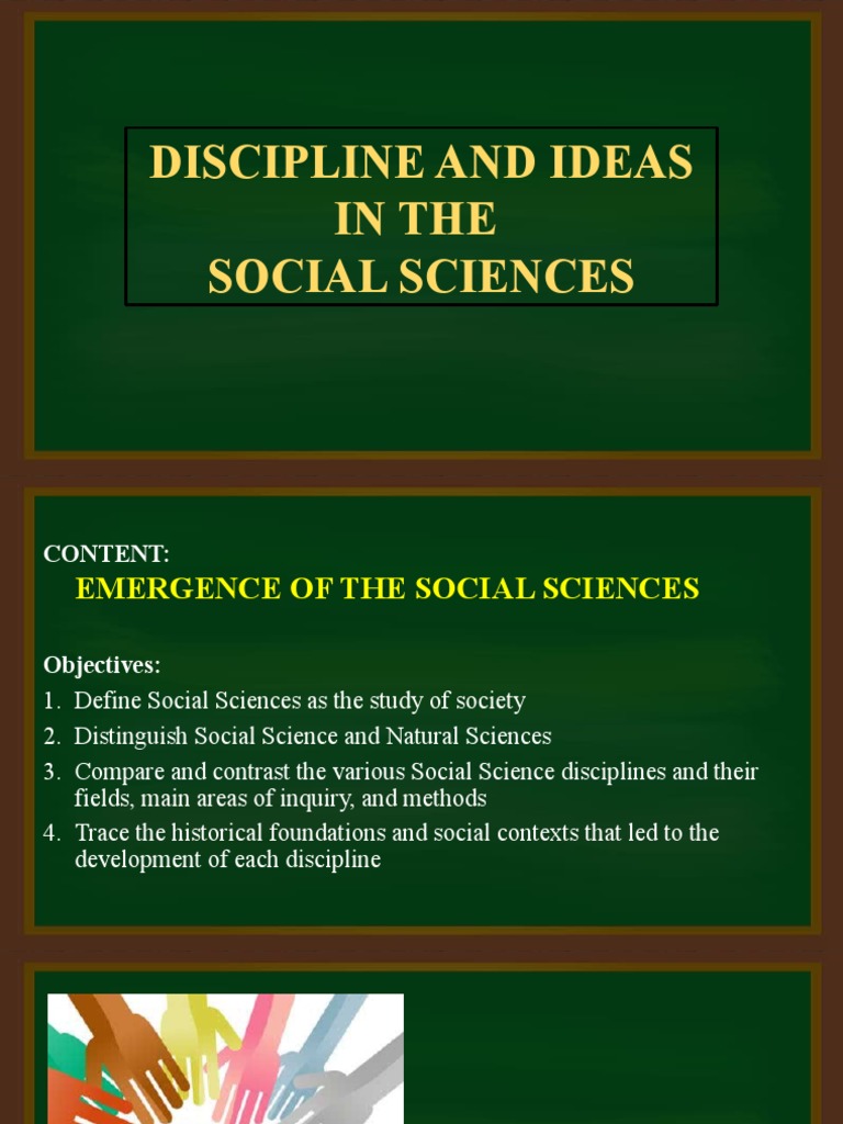essay about discipline and ideas in social sciences brainly