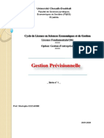 Gestion Prévisionnelle - Série 1 - 2020 PDF