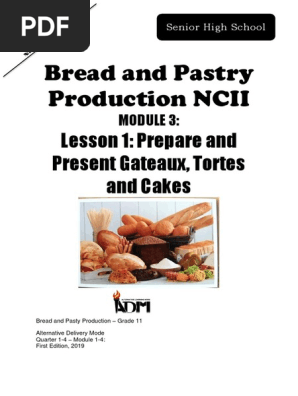 Bpp Q1 Mod3 Prepare And Present Gateaux Tortes And Cakes V3 Pdf Cakes Fruit Preserves