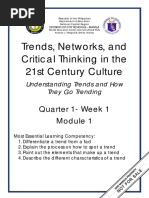 Trends, Networks, and Critical Thinking in The 21st Century Culture