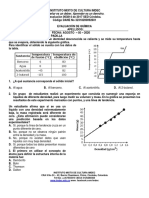 10° Evaluación de Química