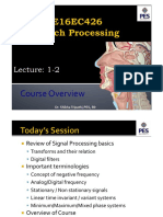 Lec - 1-2 Speech Processing