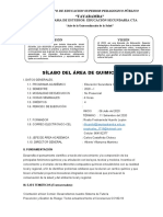 SÍLABO DE QUÍMICA I - V CICLO CTA