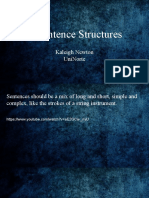 Sentence Structures: Kaleigh Newton Uninorte