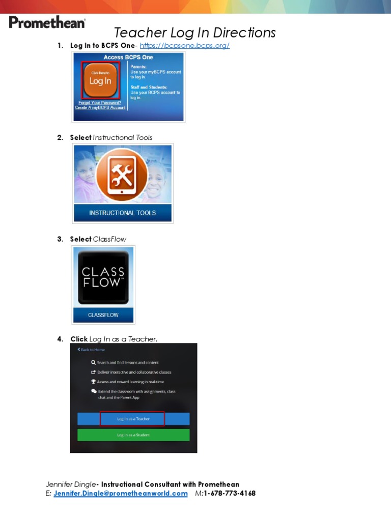 BCPS One Teacher Log In Guide | PDF | Career & Growth