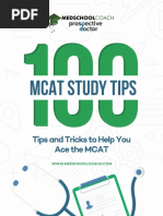 100 MCAT Tips