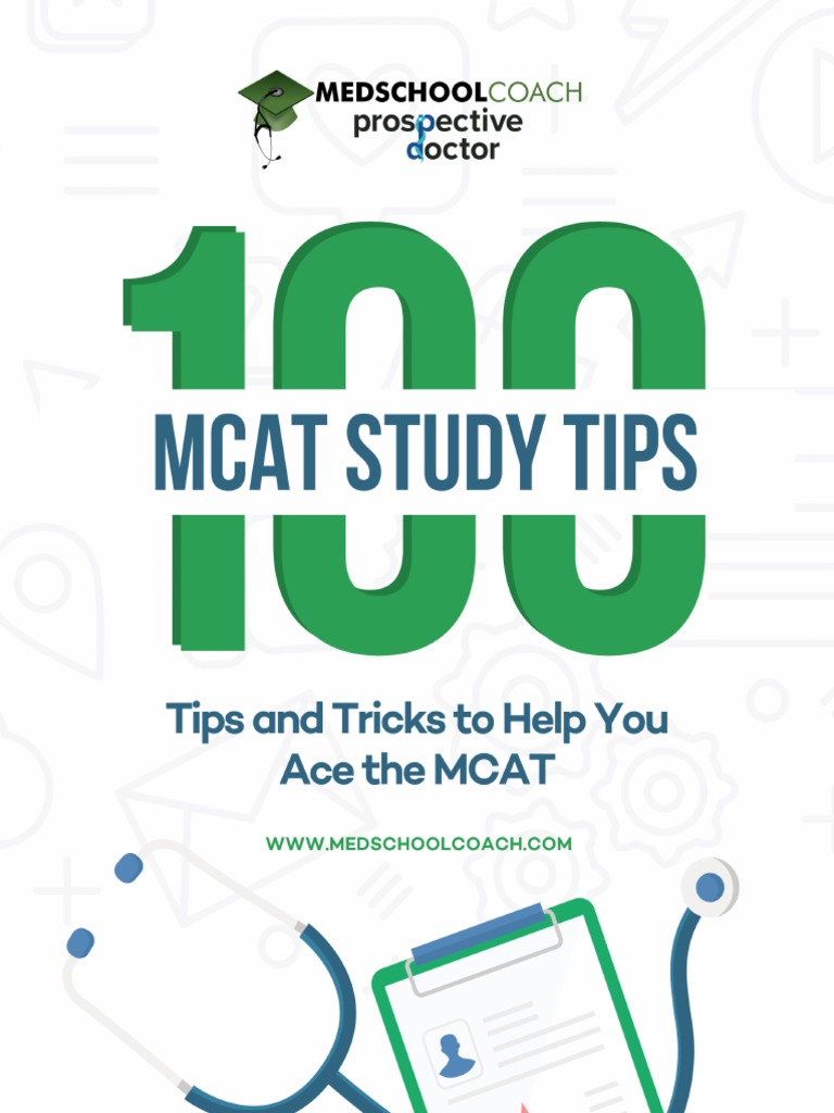 100 Mcat Tips Pdf Medical College Admission Test Isomer