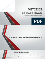 Metodos Estadisticos Clase 2. Tablas de Frecuencia