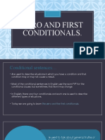 Zero and First Conditionals
