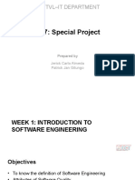 Week 1.1 - Introduction To Software Engineering
