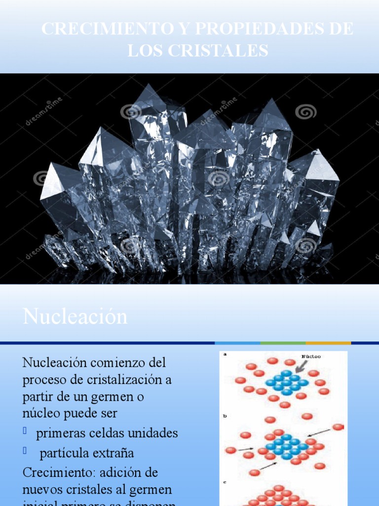 Nucleación y Crecimiento de Cristales | PDF | Cristalización ...
