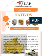 Minerales nativos: oro, plata, cobre y más