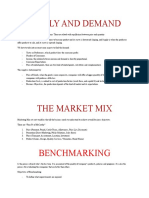 Supply and Demand: Benchmarking