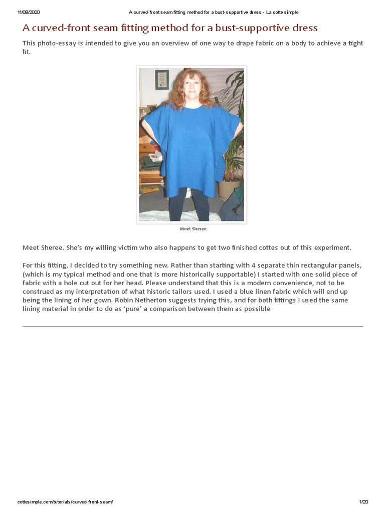 Bust-Supportive Dress Fitting Guide | PDF | Seam (Sewing) | Dress