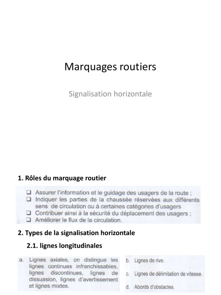 Signalisation Routiere | PDF