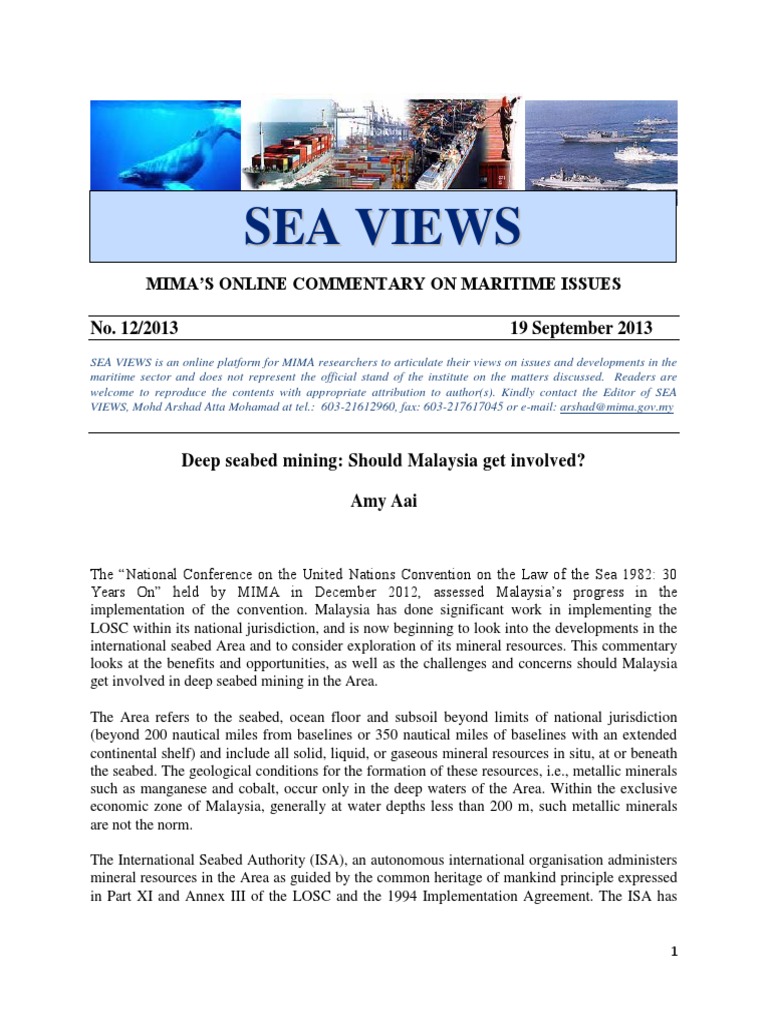85.deep Seabed Mining (12-2013) | PDF | Territorial Waters | Sea