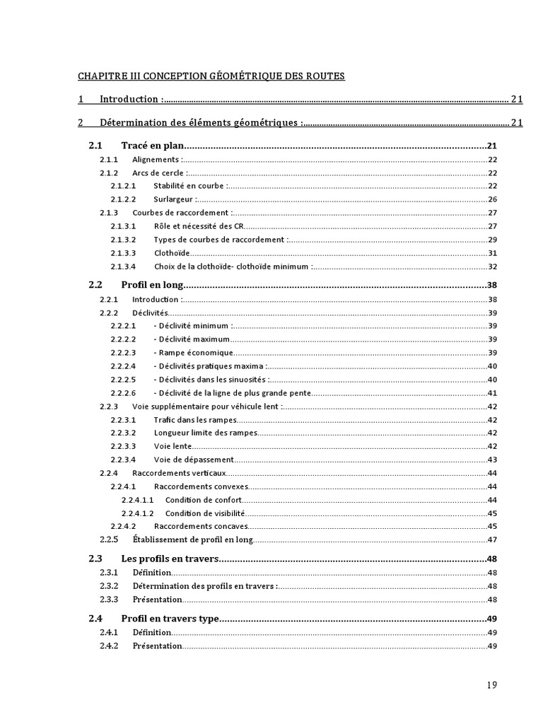 Conception géométrique des routes | PDF | Géométrie analytique | Géométrie