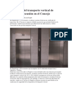 Seguridad Del Transporte Vertical de Bogotá, A Discusión en El Concejo