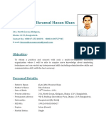 Mohammad Ikramul Hasan Khan: Objective