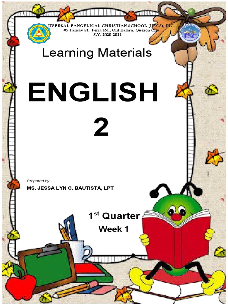 Learning Materials English 2 PDF Noun