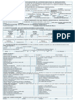 Declaración de accidentabilidad al SERNAGEOMIN