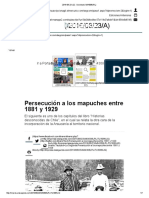 Persecución A Los Mapuches Entre 1881-1929 - Felipe Portales
