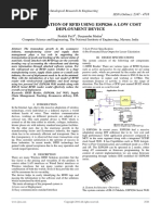 Implementation of Rfid Using Esp8266 A L PDF